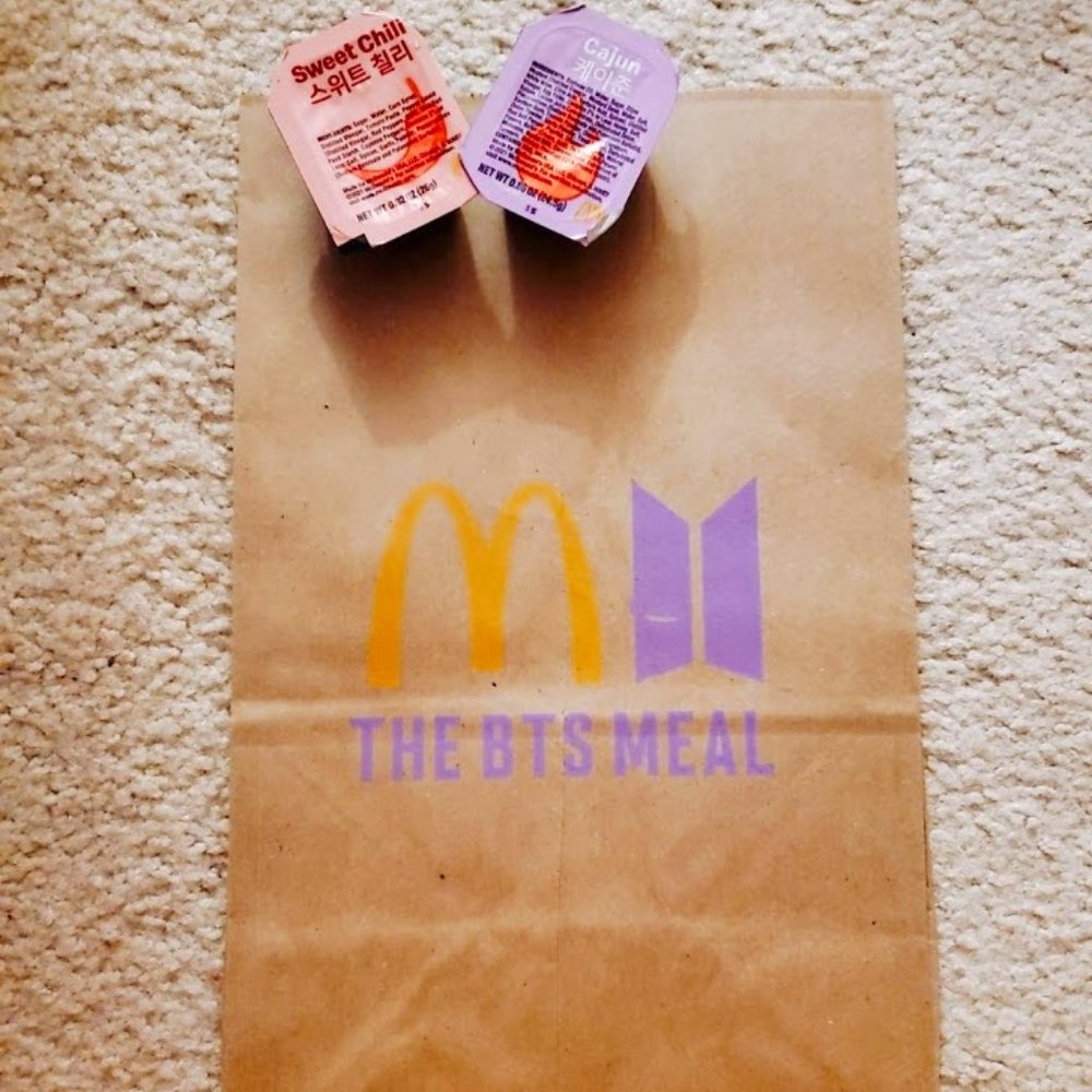 BTS LIMITED EDITION BAG WITH SAUCES